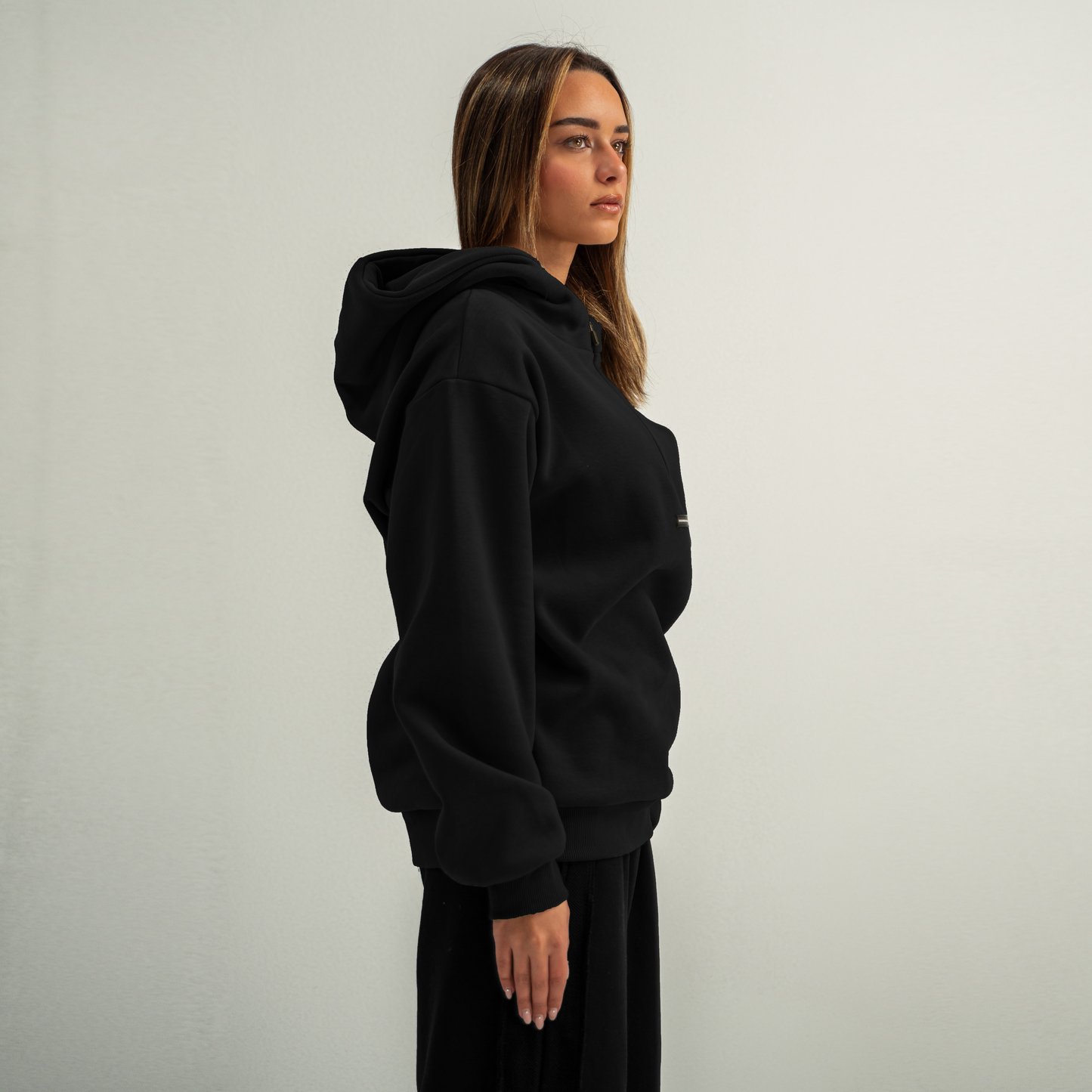 RC Black Half-Zip Hoodie